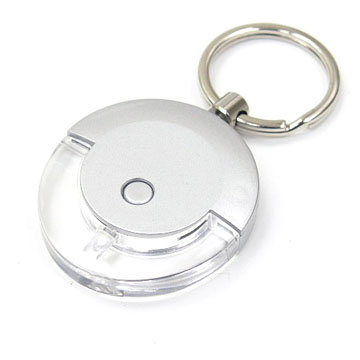 White LED Light & Flash Keychain