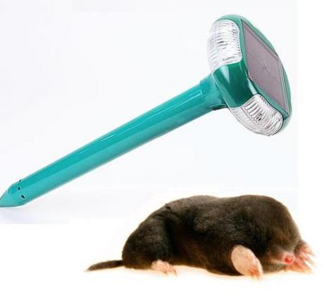 Solar Powered Mole Repeller with Red LED Flashing