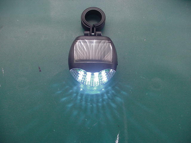Solar Powered Bicycle LED Front Light