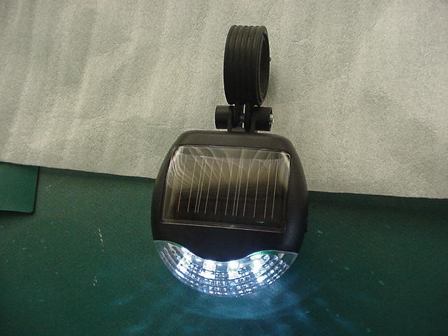 Solar Powered Bicycle LED Front Light