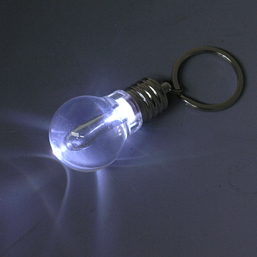 Bulb-Shaped LED keychain