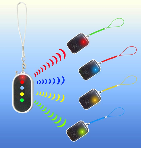 1-To-4 RF Remote Control Key Finder