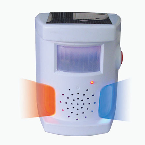 SOLAR PREDATORY + RED/BLUE LED FLASH BIRD REPELLER